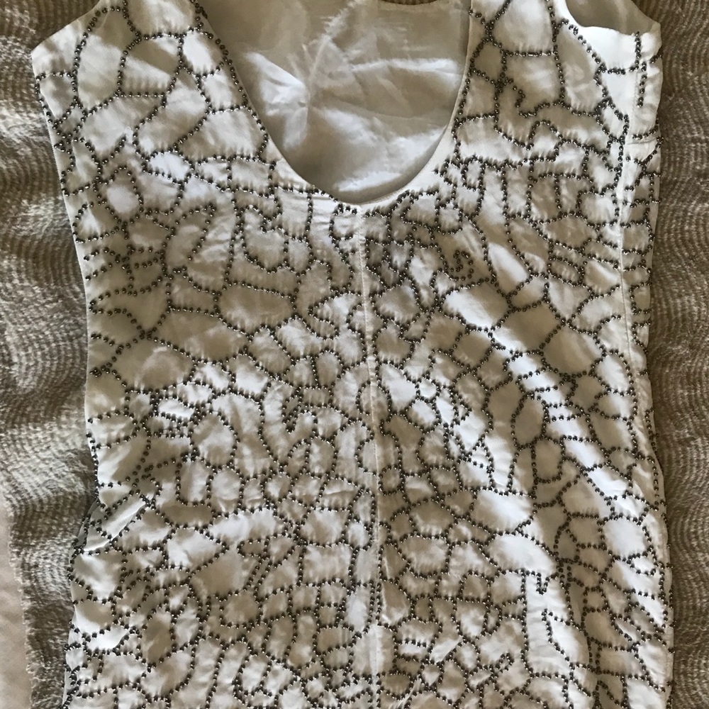 Armani Exchange Silver Beaded Dress - Picture 6 of 7